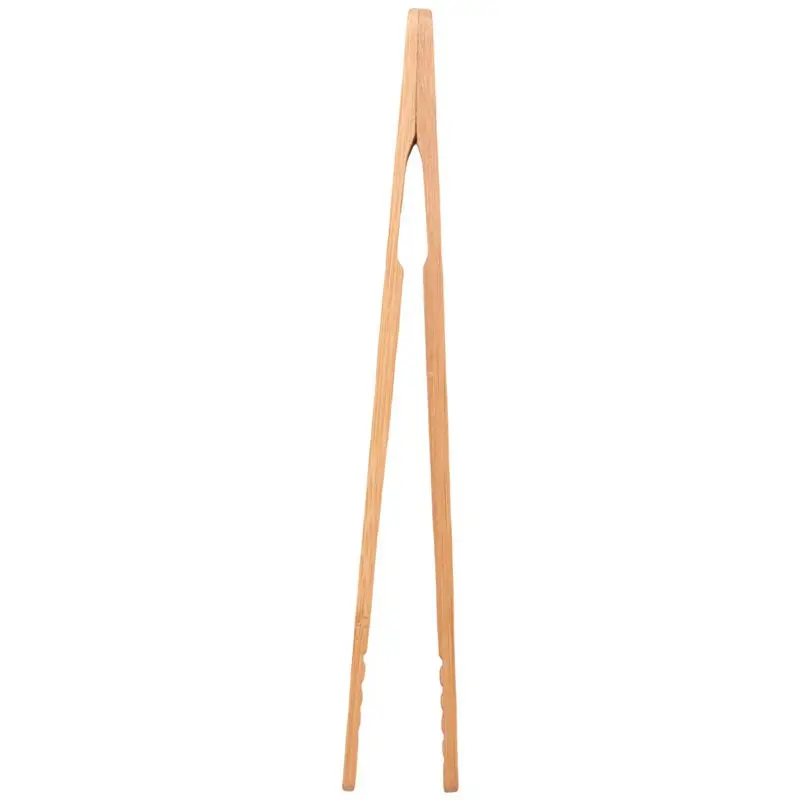 ABUP-60PCS Bamboo Toaster Tongs, 7 Inch Wood Kitchen Tongs, Reusable Wood Cooking Tongs, For Toast, Cooking, Bread, Fruit Tea