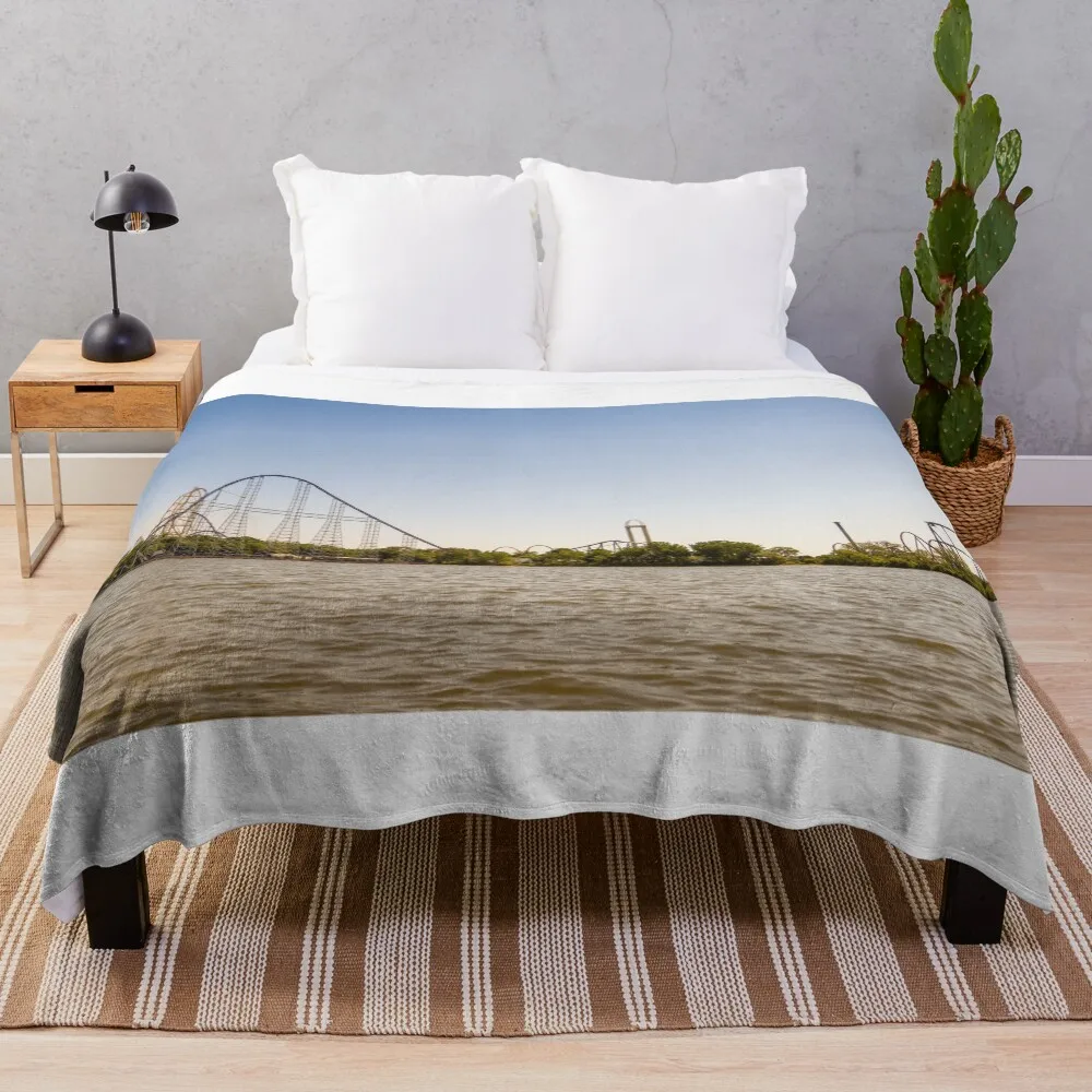 

A Cedar Point panoramic Throw Blanket Cozy Throw Blanket Birthday Gift for Him Her