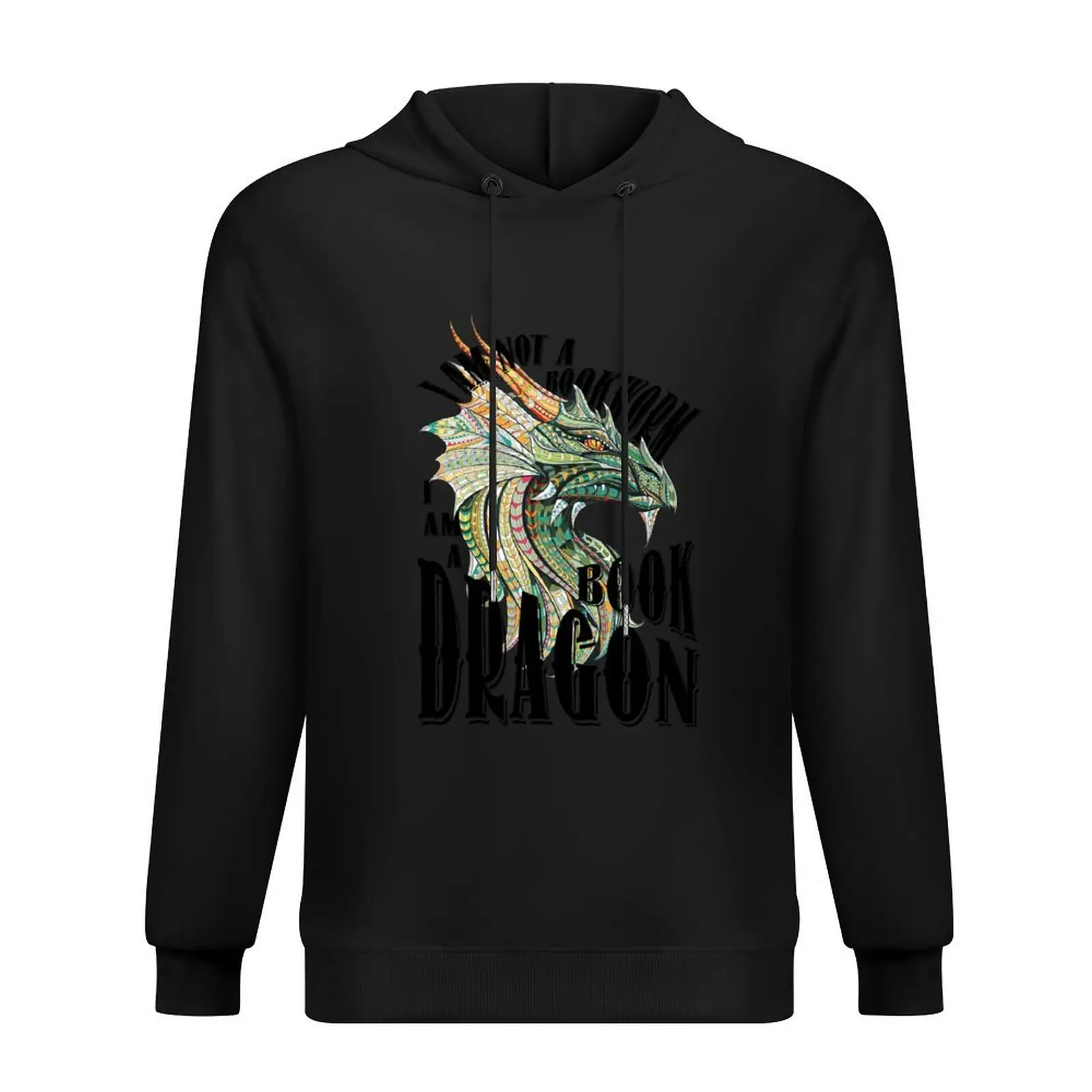 

I'm a Book Dragon Hoodie japanese style winter clothes fashion men blouse hoodie for men