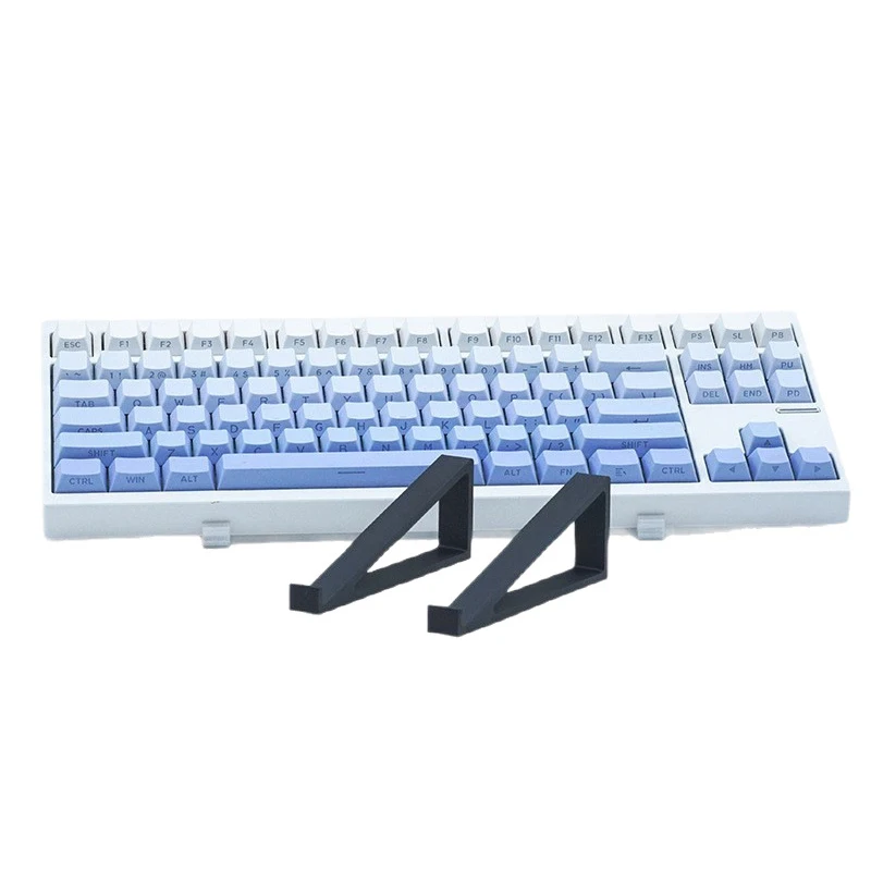 1 par de teclado de plástico portátil suporte elevado ângulo de teclado elevado computador teclado riser monitor titular digitação confortável