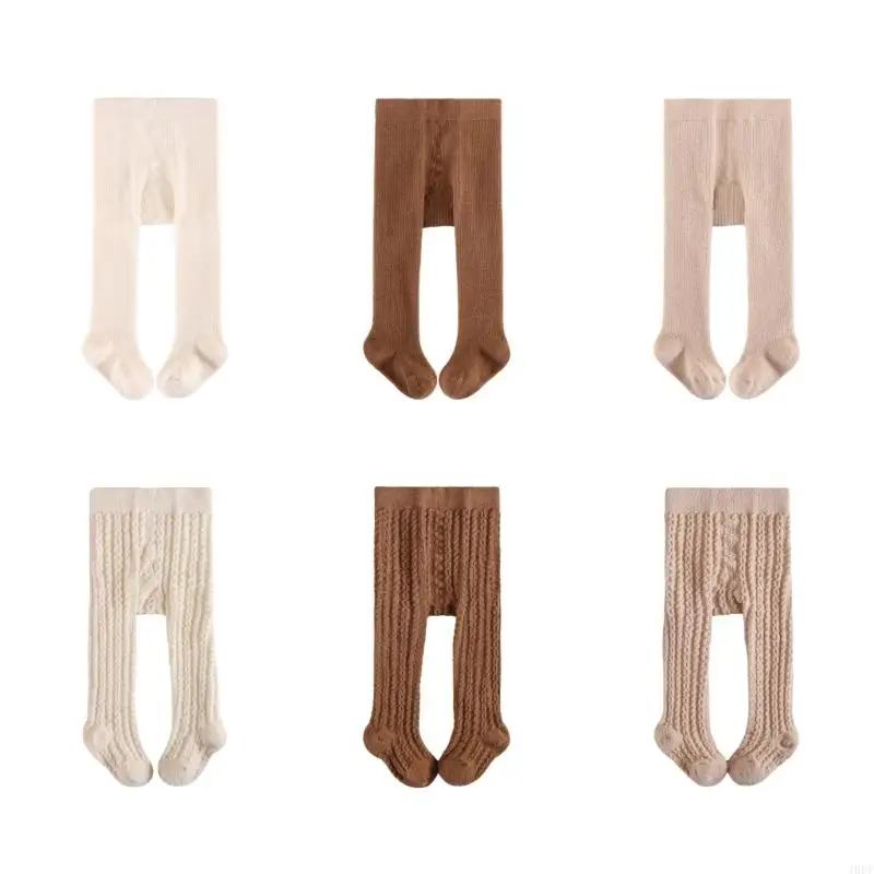 

J0PF Nonslip Baby Leggings Toddler Footed Tights Winter Pantyhose Highwaist Stockings