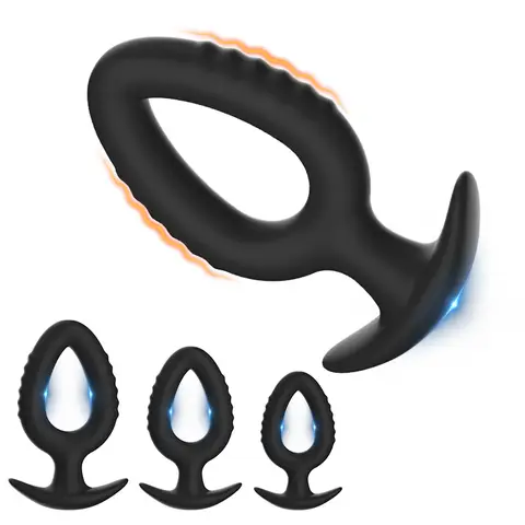 3Sizes Anal Plug Soft Silicone Anal Dildo Dilator Sex Toys for Women Dilating Butt Plug Erotic Stimulator Male Prostate Massager