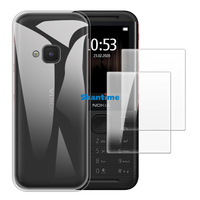 Soft Case + 2 Pack Tempered Glass Screen Protectors for Nokia 5310 2020 Full-Body Protection