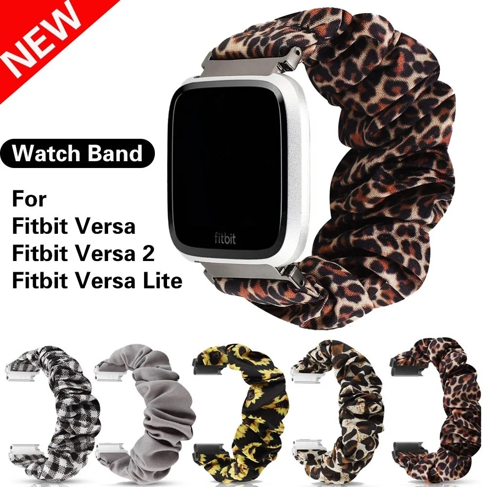 Correa elástica para reloj Fitbit Versa, Correa Scrunchie para Fitbit Versa 2, Fitbit Versa Lite