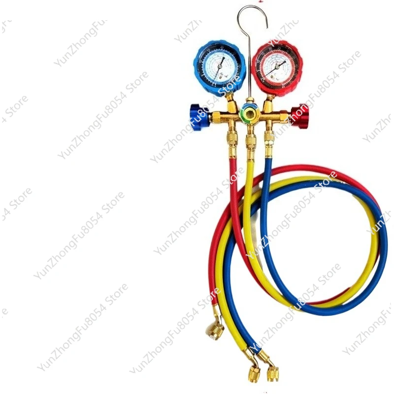

R22R410 Refrigerant Meter HS-536G Air Conditioning Refrigeration Maintenance Fluoride Meter, Fluorine Meter Double Meter Valve