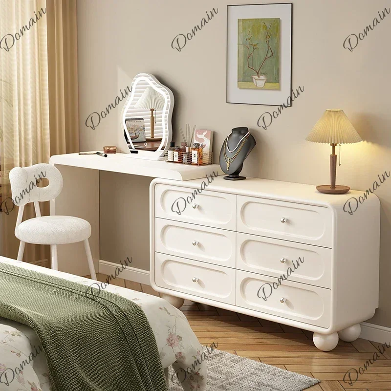 BXY Nordic White Vanity Tables Stool Wood Drawers Makeup Vanity Tables Bedroom Jewellery Schmink Tisch Furniture Makeup Vanities