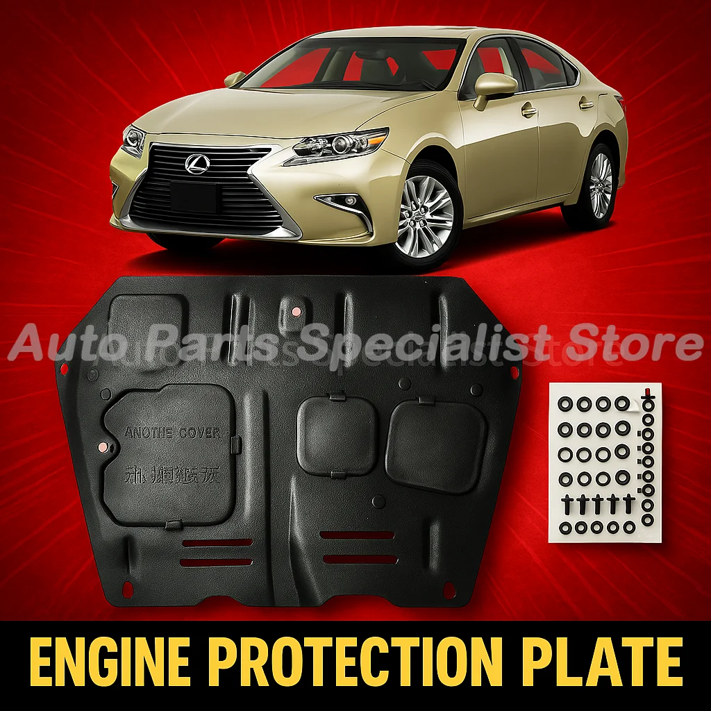 

For Lexus ES300h 2013-2018 2.5L 2014 2015 2016 Black Under Engine Guard Plate Splash Shield Mud Fender Cover Mudguard Protector
