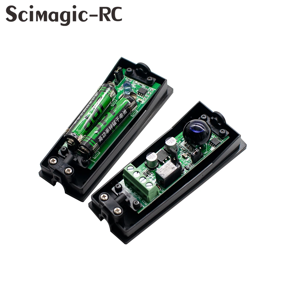 Fotocélula infravermelha para porta e janela, sensor automático, detector de obstáculos, bateria, feixe de segurança, 10m, 1 par