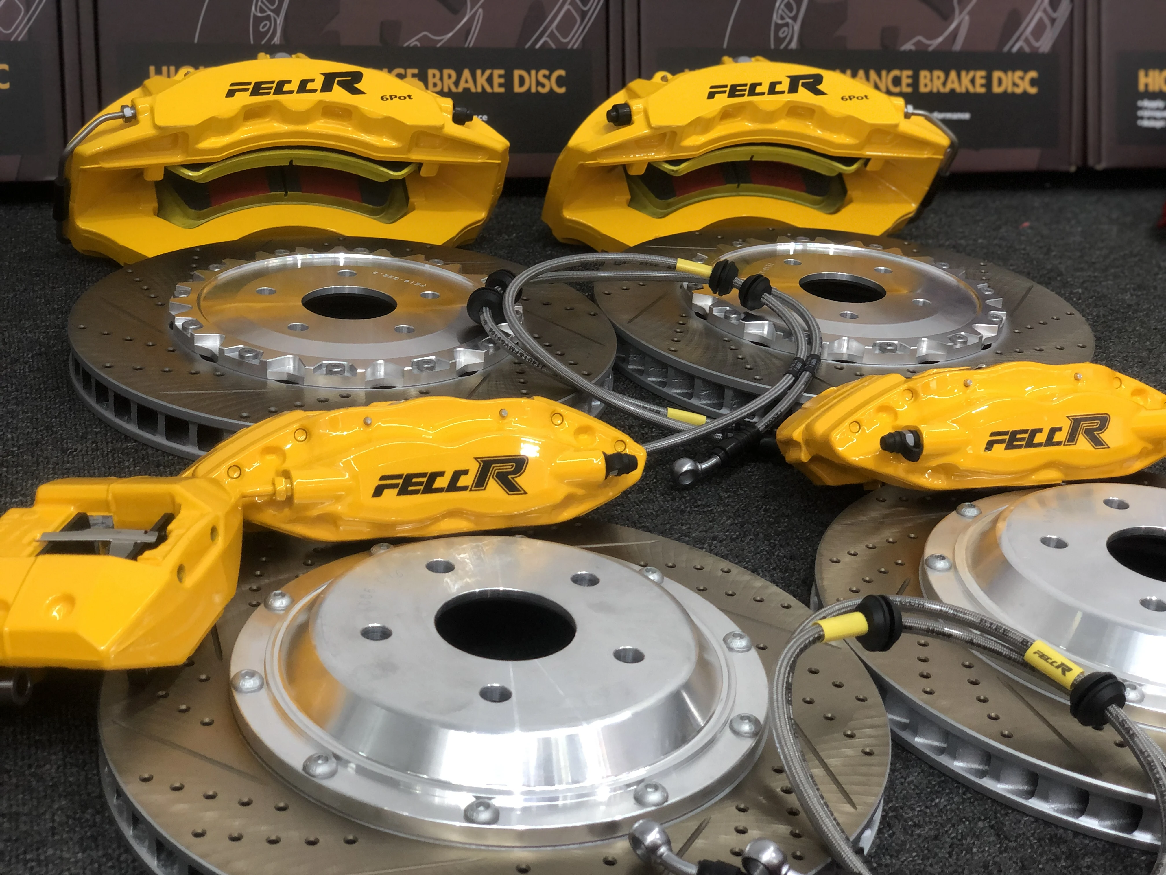 6P Front 4P Rear Heavy-Duty Off-road Big Brake Caliper Kit High Performance Brake System for Off-road SUVs