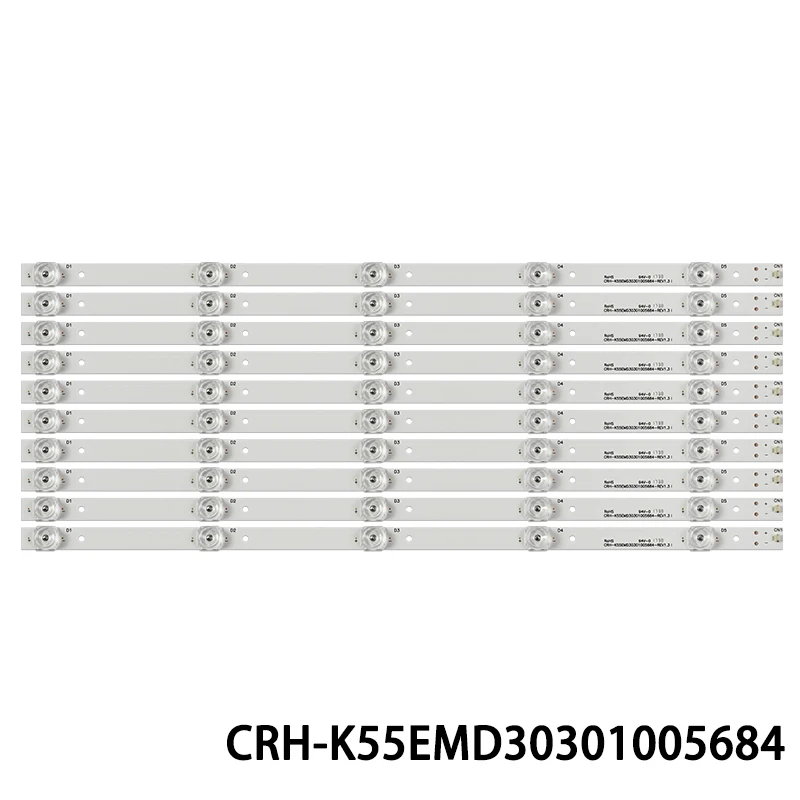 Led Bar Voor Haier RTUC5537 55UFC2500 PLEDC5575-UHD 55Q9000DUA CRH-K55EMD30301005684 REV1.312-55C100-3030-0D18-5X10-170829-2