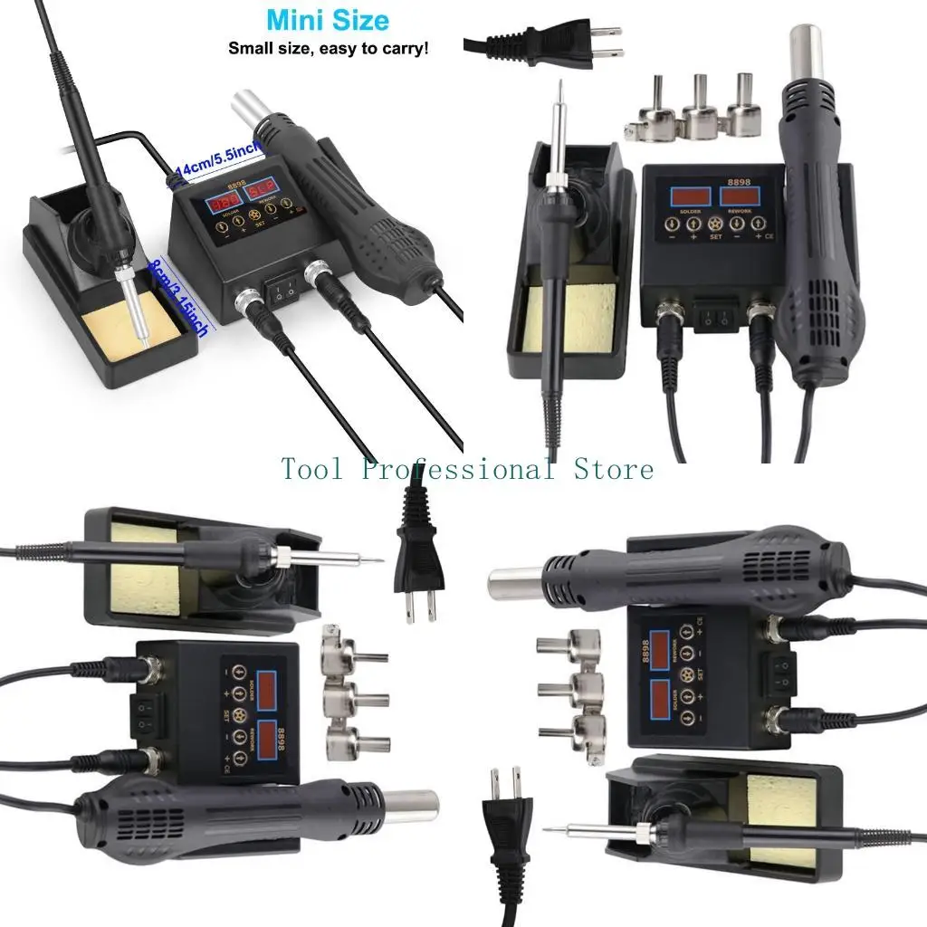 

Набор паяльной станции 57QF со встроенными фенами для экономии места при обслуживании печатных плат