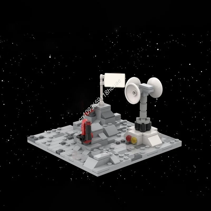 183pcs MOC Space Moon Explorer Model Building Blocks Construction Festival Gift DIY Creative Education Brick Toy Idea