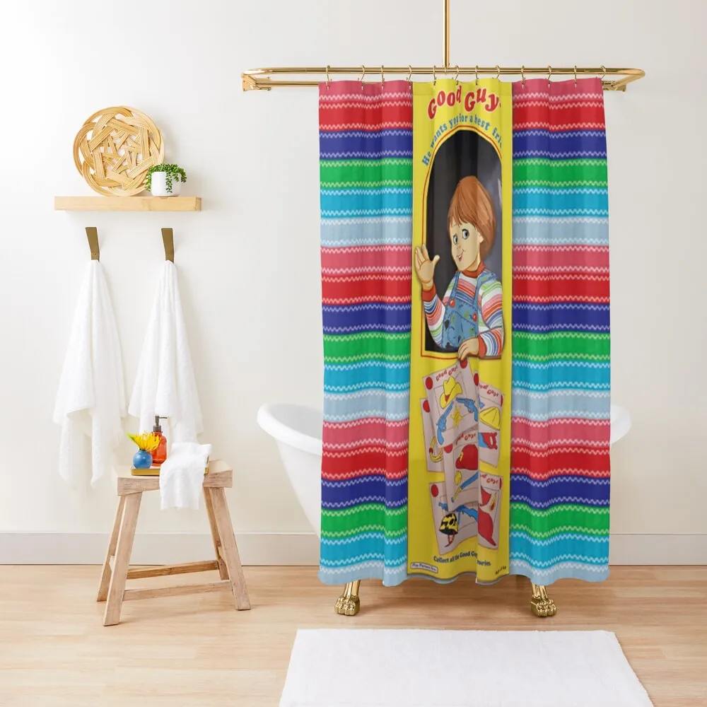 

Good Guys - Chucky Shower Curtain Anime Shower For Bathroom Shower Waterproof Bathroom Cute Curtain
