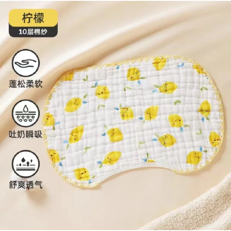 Cotton Muslin Baby Towel Thin Pillow for Newborn Burp Cloths Baby Stuff Infant Flat Pillow Bedding Babies Accessories