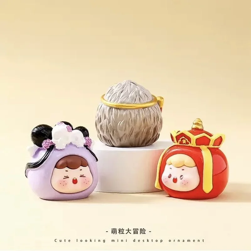귀여운 만화 장식 블라인드 박스 9개입 서유기 트렌디 플레이 인형 귀여운 손오공 데스크탑 장식 창의적인 미니 선물