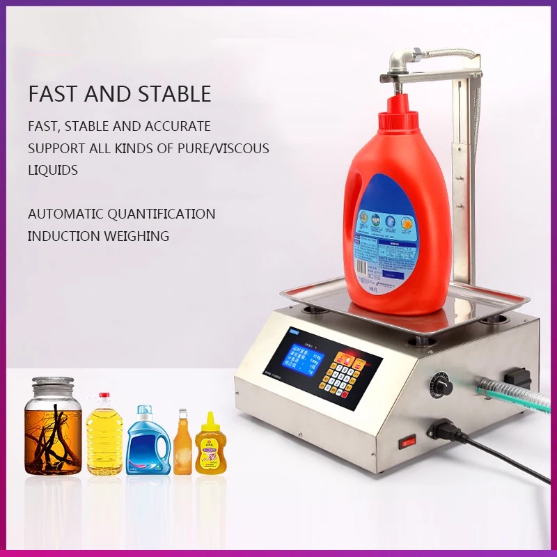 CNC Quantitative Filling Machine HD1700 Weighing Type Automatic Liquid Filling Machine 220V/110V Viscous Liquid Filling Machine