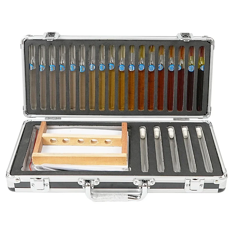 Color determination of varnish oil and thinner