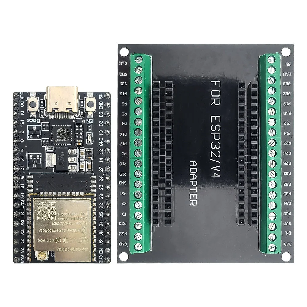 ESP32 Development Board with Extend Port Expansion Board Kit ESP32-WROOM-32U BT Wifi Module Type-C 38PIN ESP32-DevKitC CP2102