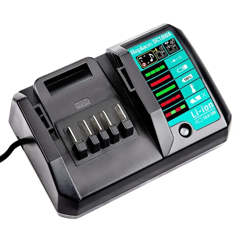 DC18WA Li-ion Battery Charger For Makita 14.4V 18V BL1415G BL1413G BL1815G BL1820G BL1811G BL1813G Lithium Battery