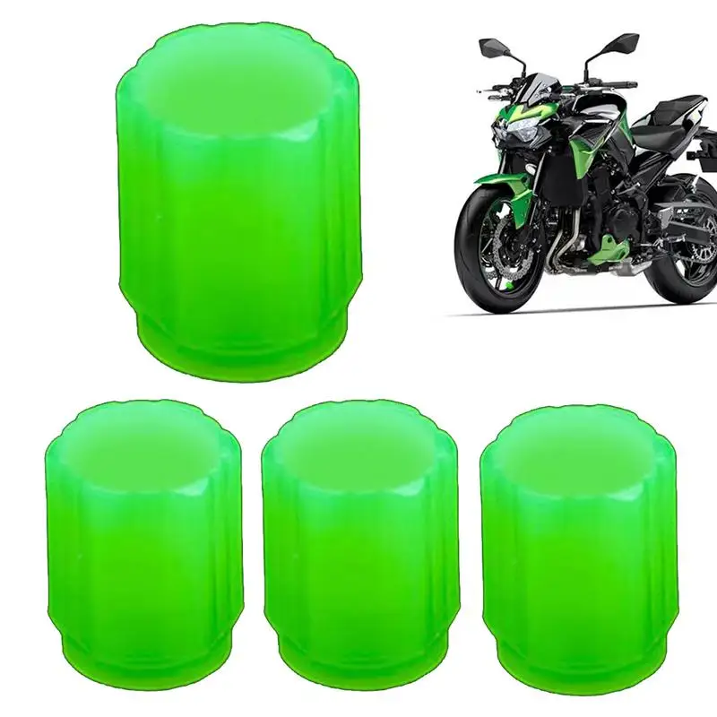 Tire Valve Stem Covers Car Tire Air Cap Universal 4pcs Glowing Tire Pressure Caps For Cars SUV Trucks Motorcycles Bicycles