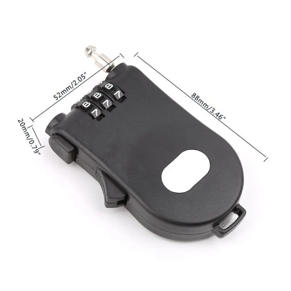 Verrouillage par mot de passe pour vélo, câble métallique télescopique, câble en acier, valise, voiture, traîneau, casque de vélo, roue à Code de haute précision, tendance