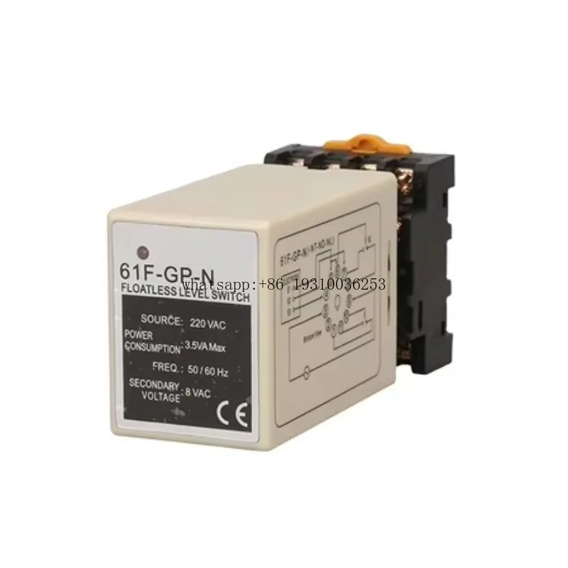 

C61F-GP AC 220V Float Less Level Switch Sensor Liquid Control Relay 8 Pin SPDT & Base