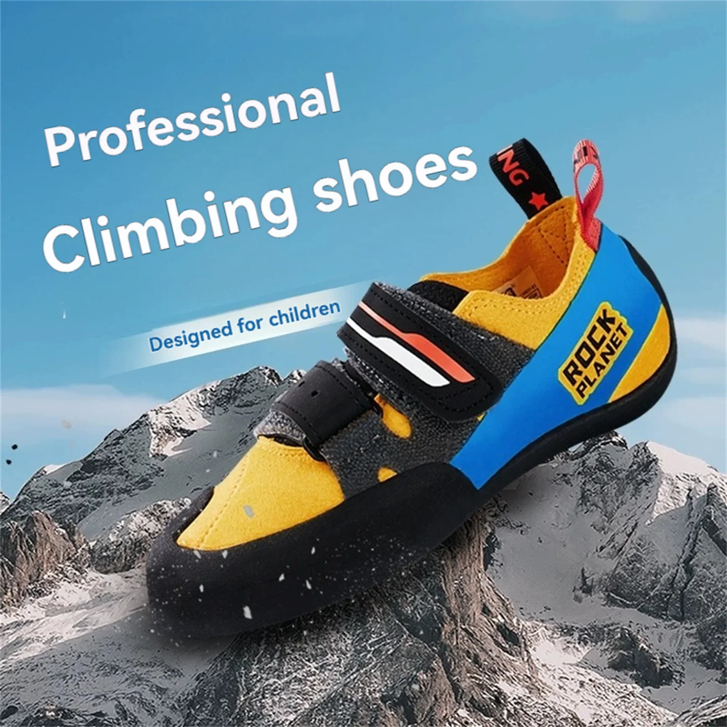 

Kids' Climbing Shoes - Sizes 31-35, Beginner-Friendly, Sticky Rubber Sole, Children's Indoor Bouldering, Durable & Non-Slip