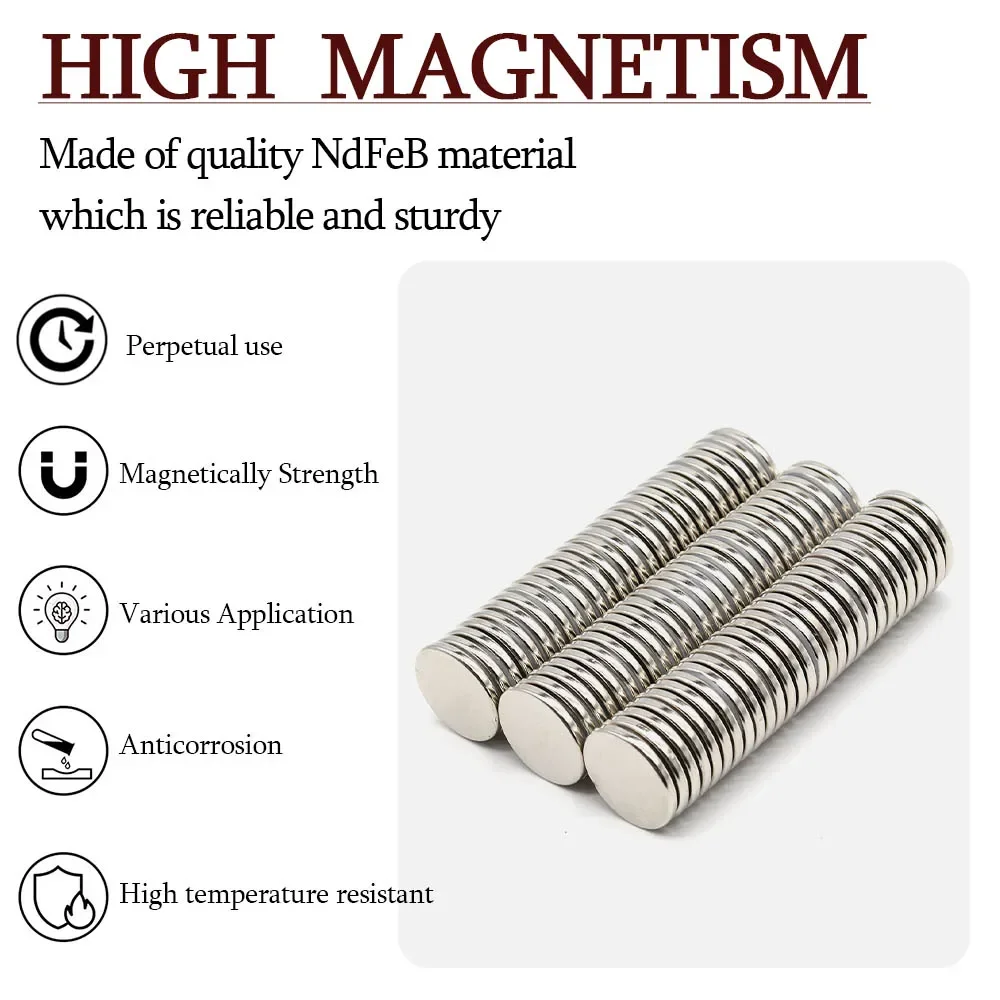 25mmx3mm Super Strong Round Neodymium Magnet Powerful Magnets N35 small Permanent Magnetic NdfeB Refrigerator Magnet 25x3