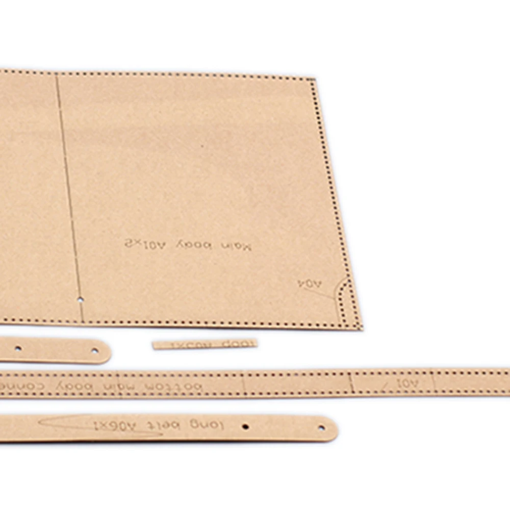 heavy duty kraft paper sewing pattern leather craft women  shoulder bag die cutting template 26x20x13cm