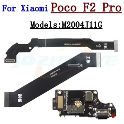 USB Charging Port Mic Microphone Dock Connector Board For Xiaomi Poco F2 Pro Main LCD Motherboard Flex Cable Repair Parts