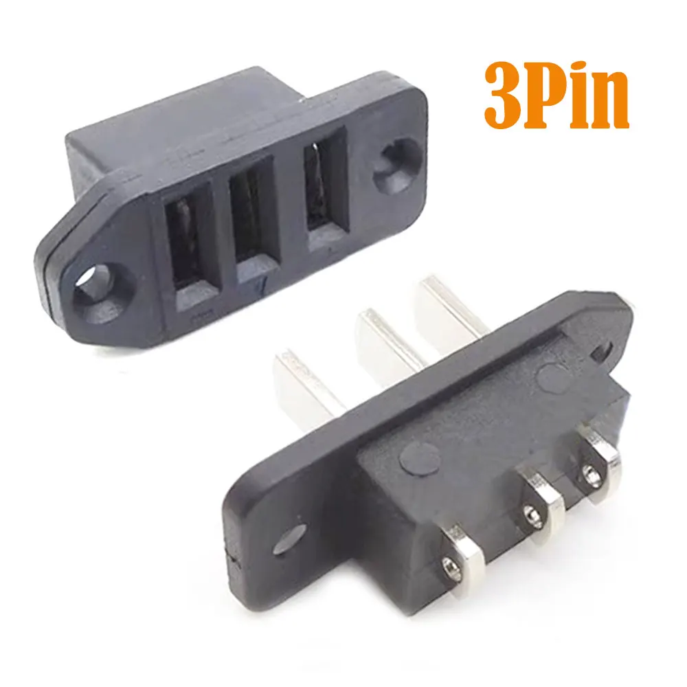 High Current E-bike Lithium Battery Connector 3/4/5Pin Male Female Socket With Ear Hole Connector Cell Power Adapter