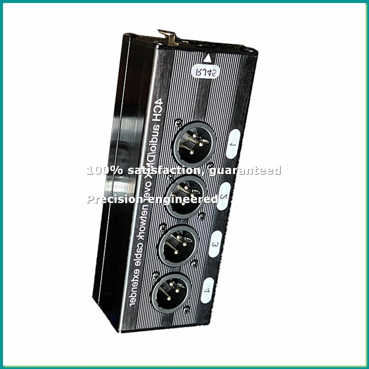 1Pair 4-Channel 3-Pin XLR or 6.3Mm Audio and over Network Cable Extender,DMX512 Network Signal Extender Male+ Female-A82Z