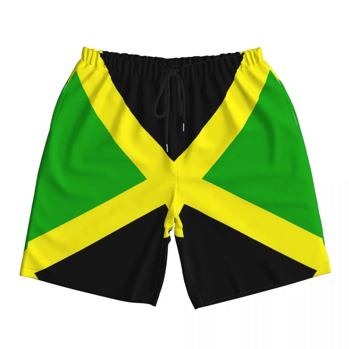 3d Printed Jamaican Flag Board Shorts Summer Sports Board Short Pants Males Quick Dry Hawaii Design Oversize Swim Trunks