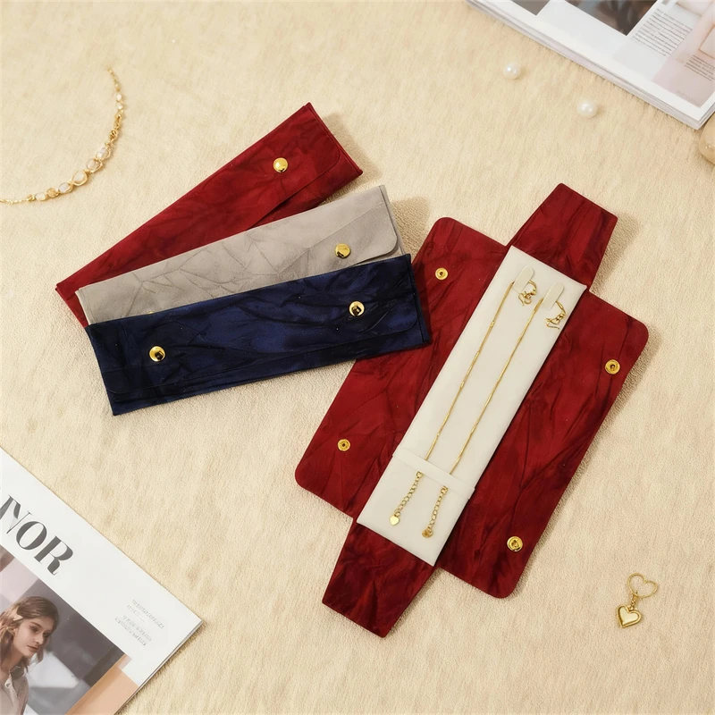 

Simple Velvet Fabric Jewelry Storage Pouch fFor Bracelets, Necklaces, And Other Iems Jewelry Display Bag And Display Props