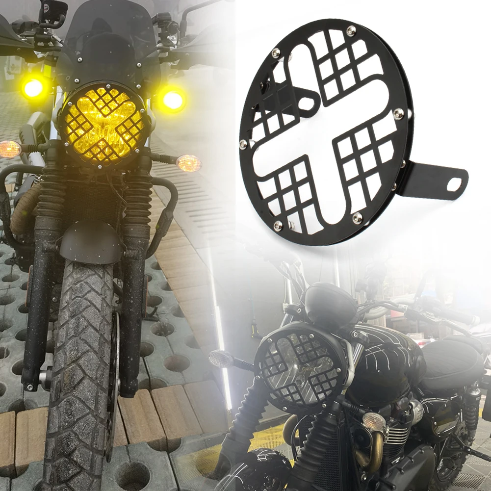 Motorcycle Headlight Grille Light Cover Guard Protector for Triumph Bonneville T100 T120 Thruxton  for Honda CB150 - Image 2