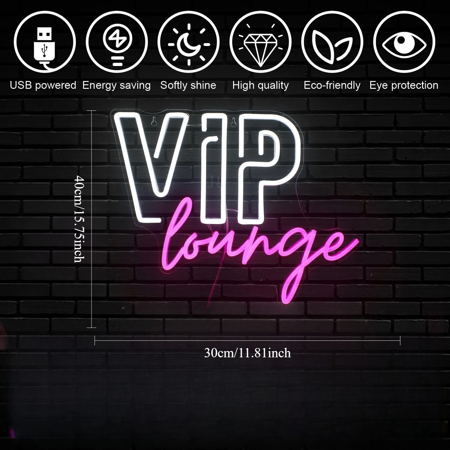 VIP صالة النيون علامات لتزيين الحائط USB عكس الضوء أضواء النيون تسجيل للمطار مقهى فندق VIP غرفة ديكور الحفلات افتتاح الهدايا #2