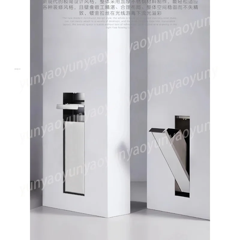 Built-in Toilet, Niche Trash Can, Toilet Built-in Stainless Steel Rack, Custom Hidden Hand Tissue Box