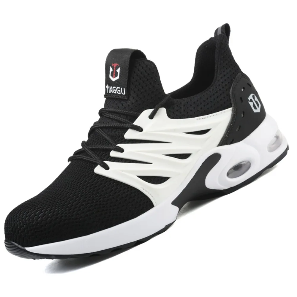 Safety Shoes Air Cushioned Sole Steel Toe Cap Work Shoes Safety Protection Anti Smashing Anti Piercing Labor Protection Shoes