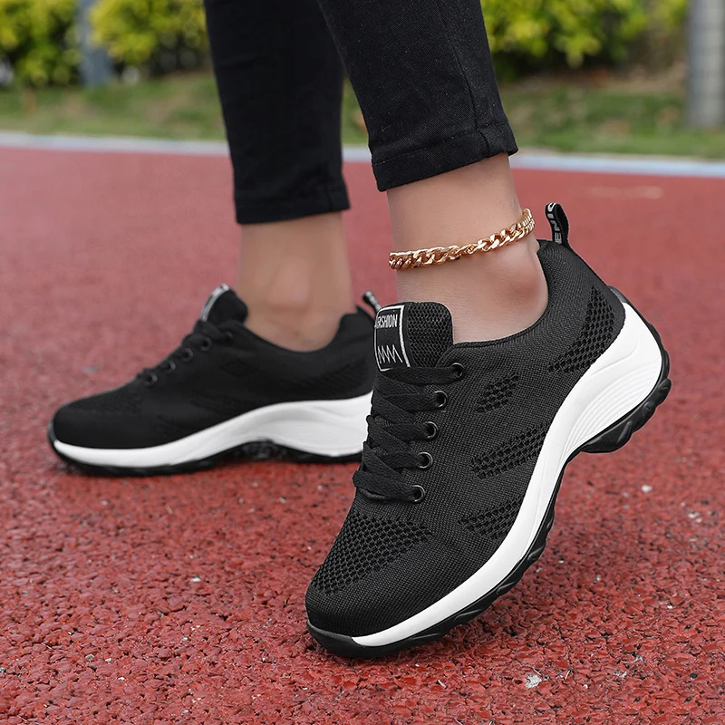 Fashion Women Sneakers Comfortable Summer Hiking Soft Soled Mesh Surface Casual Jogging Vulcanized Shoes for Women Tennis Female