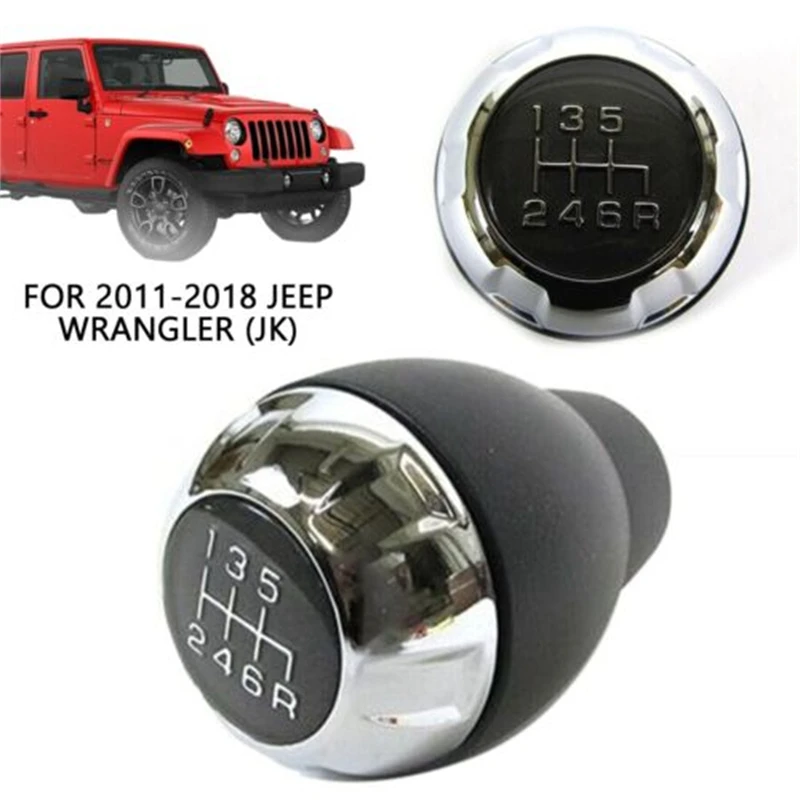 6 Speed Manual Shift Knob Part# 68085312AB For 2011-2018 Jeep Wrangler JK