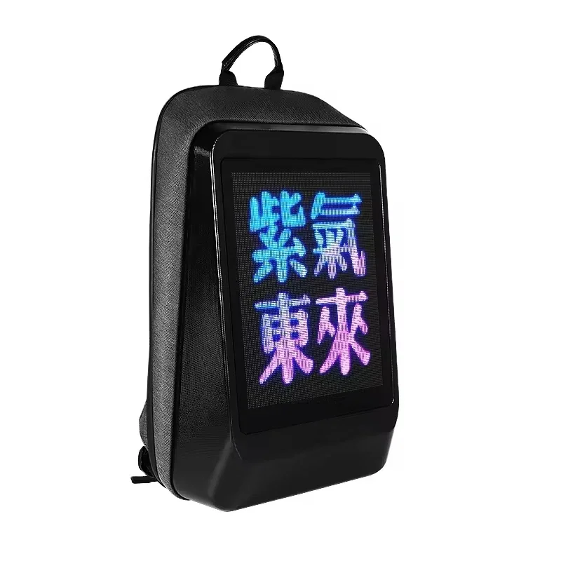 fast delivery mtb factory stock advertisement neon bright stylish waterproof rechargeable multifunctional led backpack