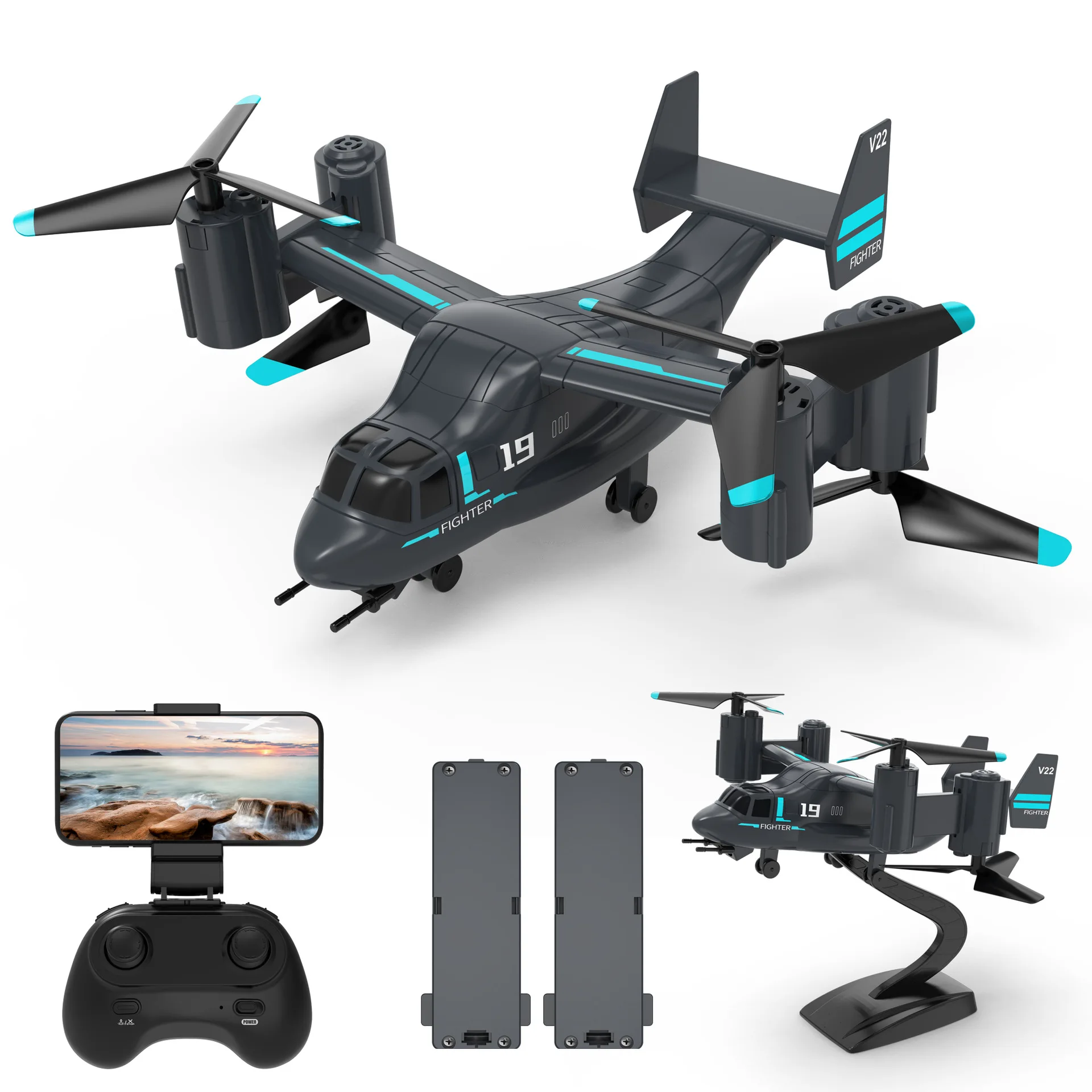 Nuovo arrivo RC elicottero LM19 Drone WiFi FPV 4K HD fotocamera professionale da corsa telecomando elicottero Quadcopter droni giocattolo