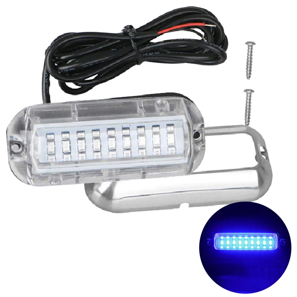 

27 LED Stainless Steel Underwater Boat Lights Marine Accessories Wide Angle for Boats Ships