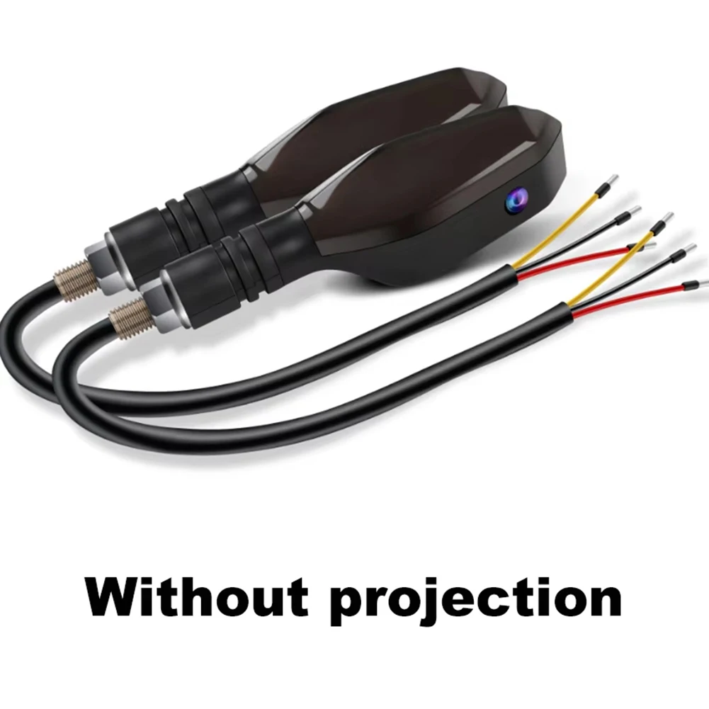 

1 пара мотоциклетных светодиодных указателей поворота, проекционная лампа, последовательные плавные огни, указатели поворота, индикаторы