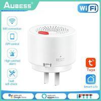 Tuya Combustible Gas Detector Built In Methane Natural Gas Sensor Smart Home Security Siren Wifi Gas Alarm Work With Smart Life