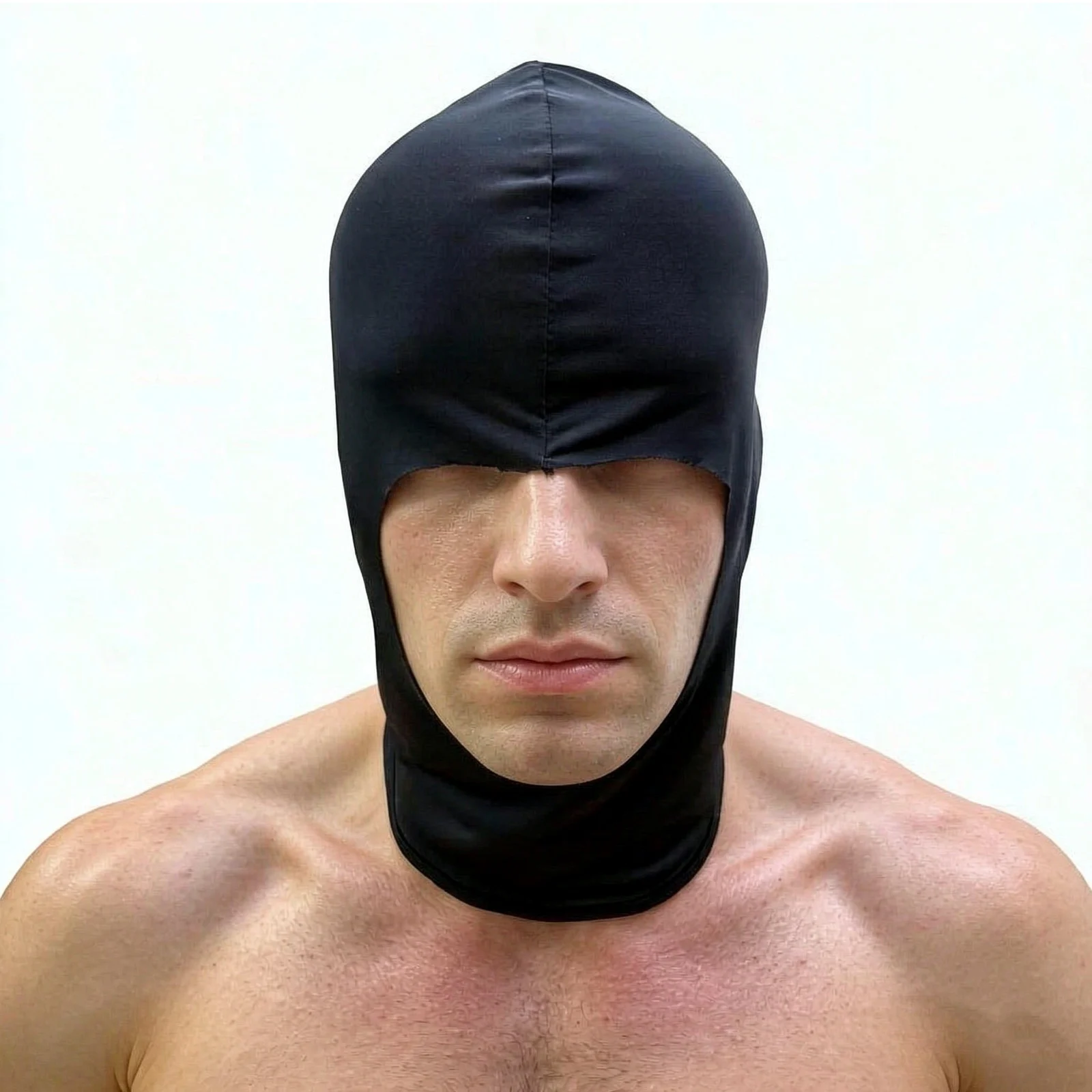 Full Face Head Mask Unix Men Women Adult Game Party Cosplay Blindfold Role Play Cap Face Hole Ice Silk Hood Eyes Cover Balaclava
