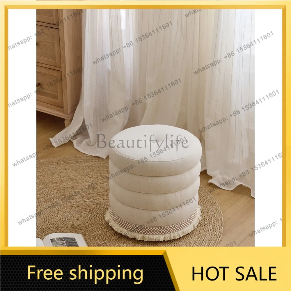 FG light fleece makeup stool natural wind makeup stool French premium comb girl = dresser round stool
