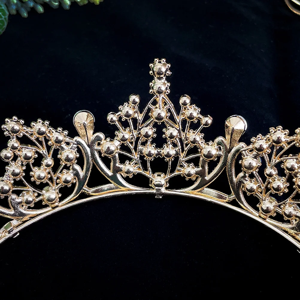

Princess Tiara Bridal Crown Rhinestone Decorated Wedding Accessories Elegant Acrylic Headpiece For Bride Party Hair