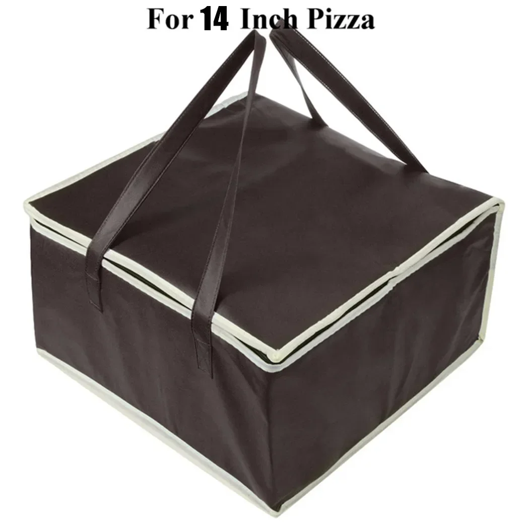 14 Inches  Pizza Bag Cooler Bag Insulation Folding Picnic Ce Pack Food Thermal Bag Food Delivery Bag  Waterproof Insulated Bag