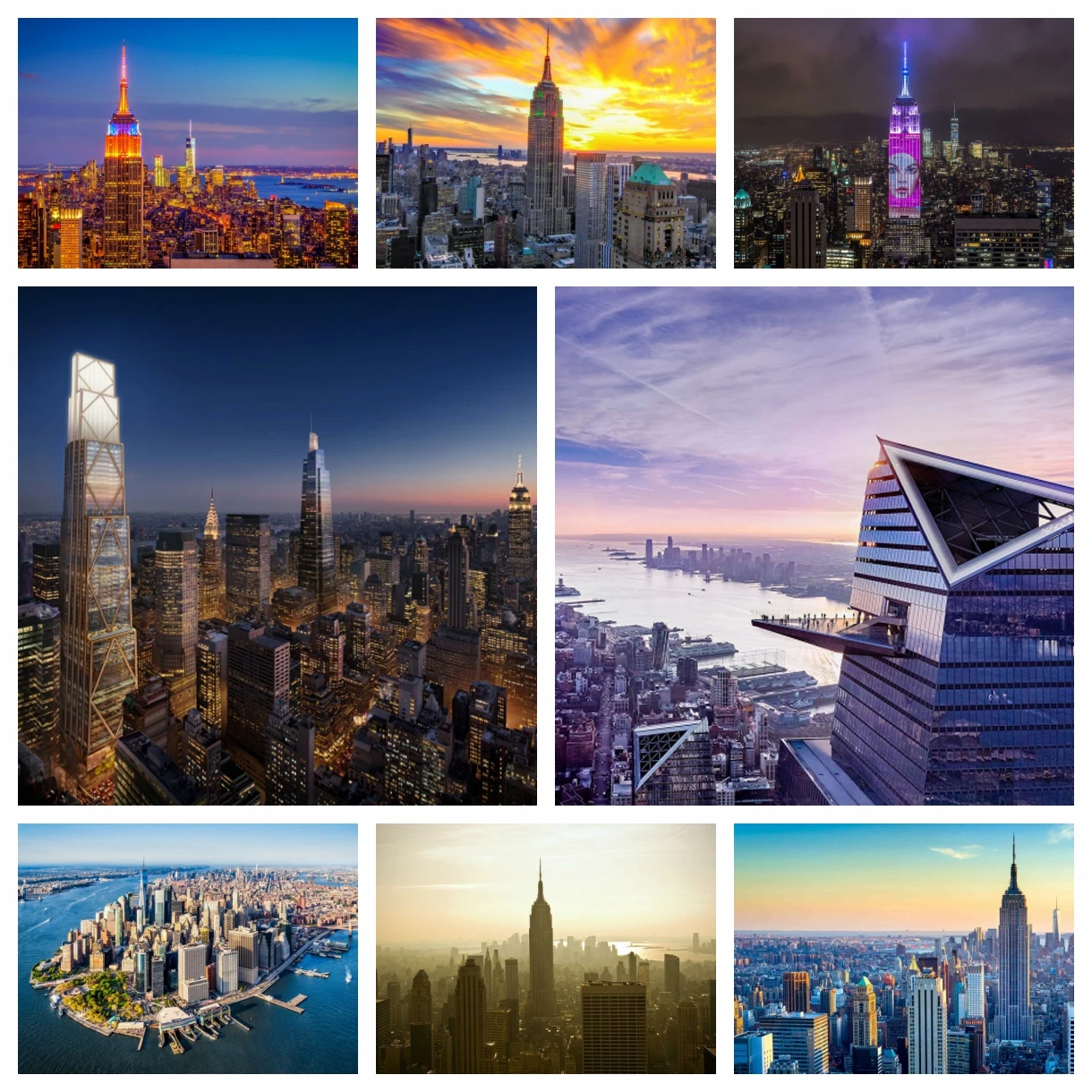 5D Diamond Rhinestone Painting The New York Building America Urban Scenery Cross Stitch Kit Embroidery Picture Mosaic Home Decor